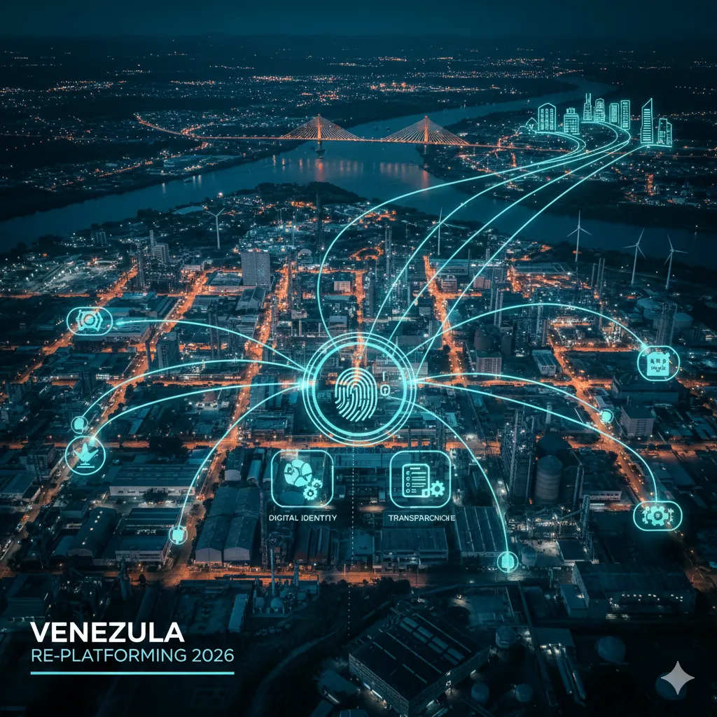 Investment flow diagram and strategic resources in Venezuela
