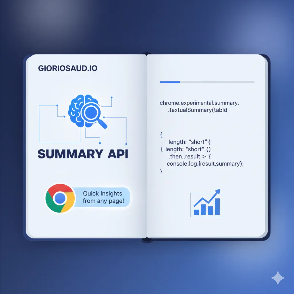 Chrome Summarizer API illustration
